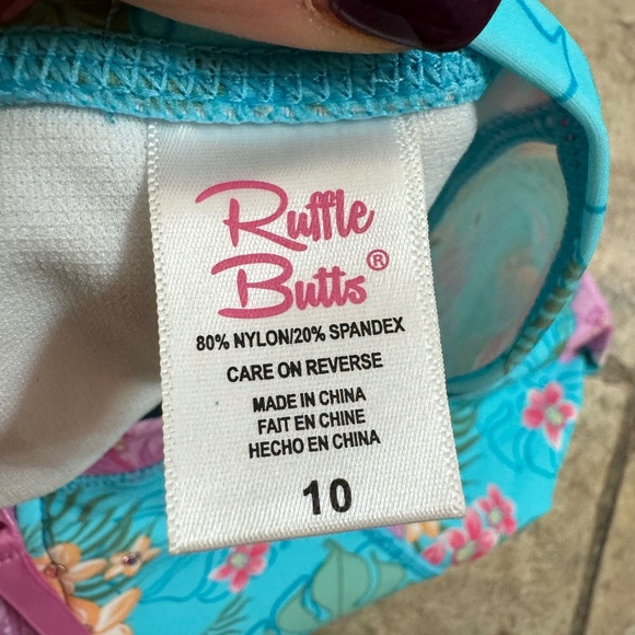 Ruffle Butts Long sleeve zip up swimsuit - Picture 2 of 7